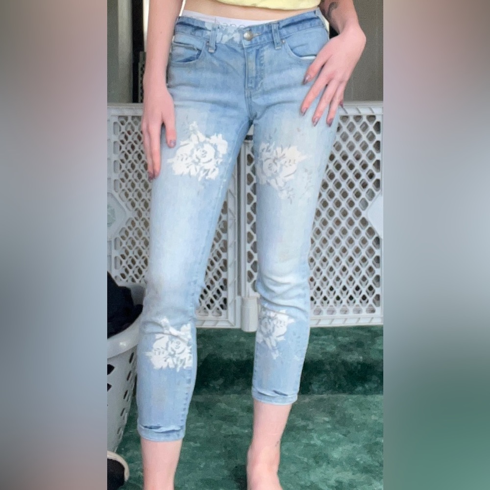 Flower jeans